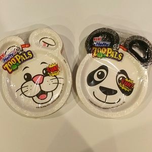 NWT hefty ZOOPALS 2 packs of 24 plates RARE